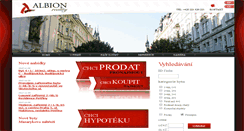 Desktop Screenshot of albionreality.cz